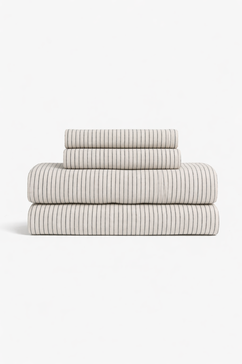 pinstripe Linen Bedding Set