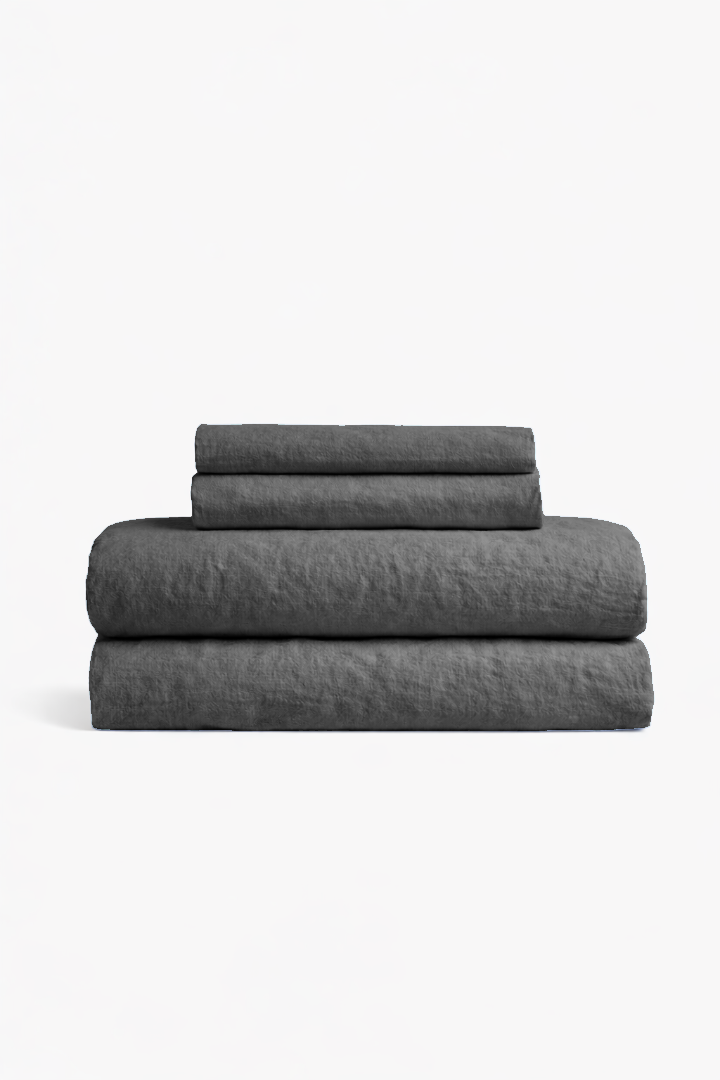 Smoke Linen Bedding Set